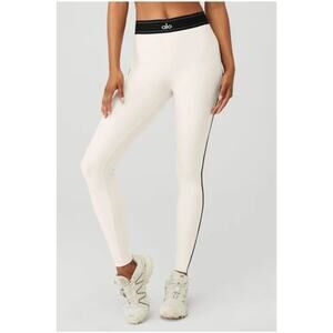 Alo Yoga Airlift High-Waist Suit Up Leggings Ivory Yoga Workout Sports Size S